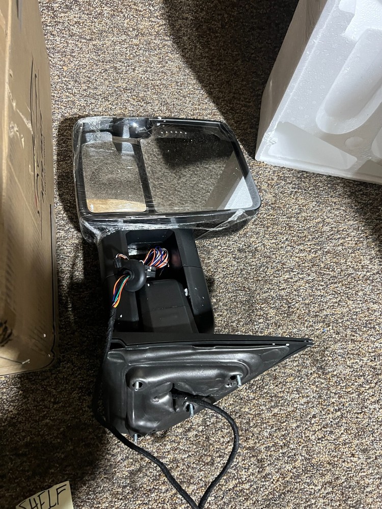 Towing Mirror Painted Black Switchback Dynamic Turn Light FOR 07-13 Silverado