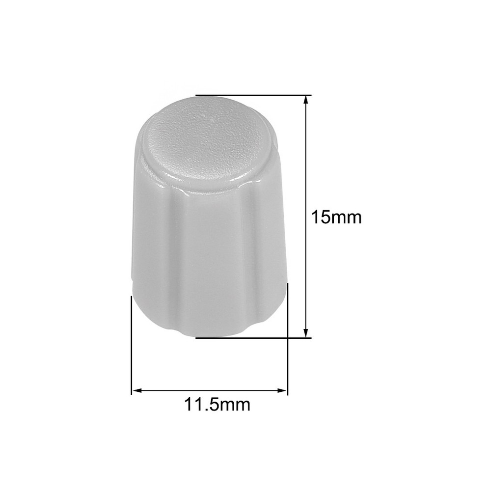 10pcs 4x6mm Potentiometer Control Knobs for Electric Guitar Grey