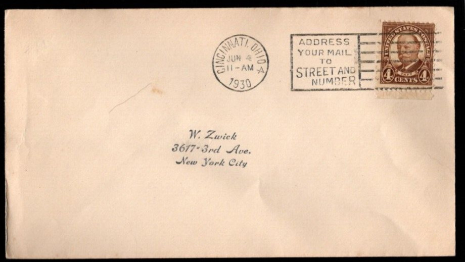 SC# 685, William Taft, flap closed