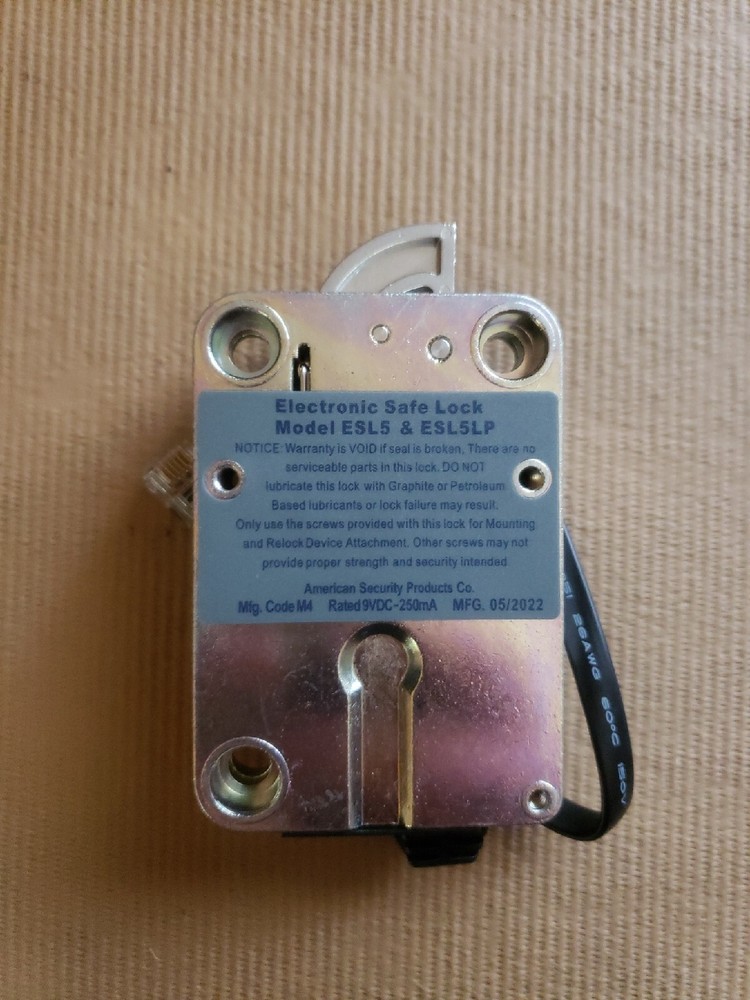 Amsec - ESL5 - Illuminated Electronic Pivot Safe Lock Kit (Dial & Lock) - Black