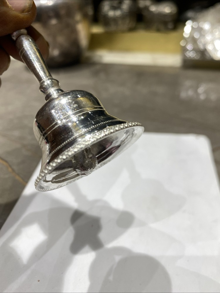 80 % Purity Silver Bell 3” 60 Gram Hallmarked