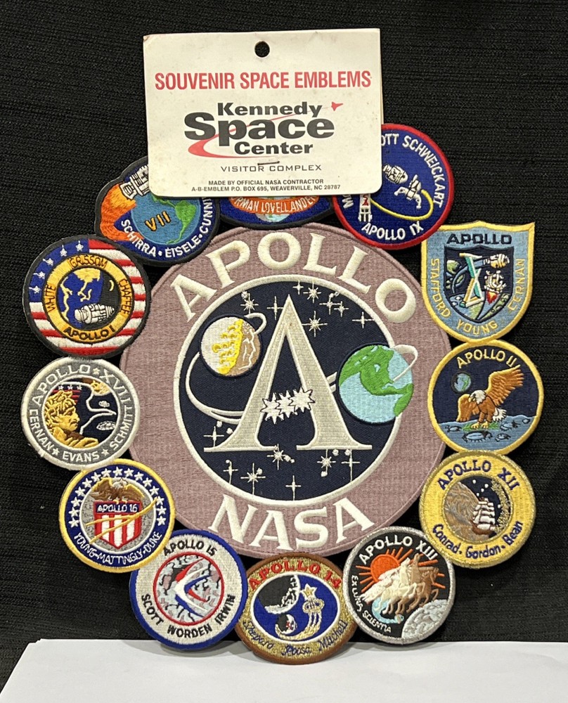 Complete NASA Apollo Patch Set 2    3.5" - 12"
