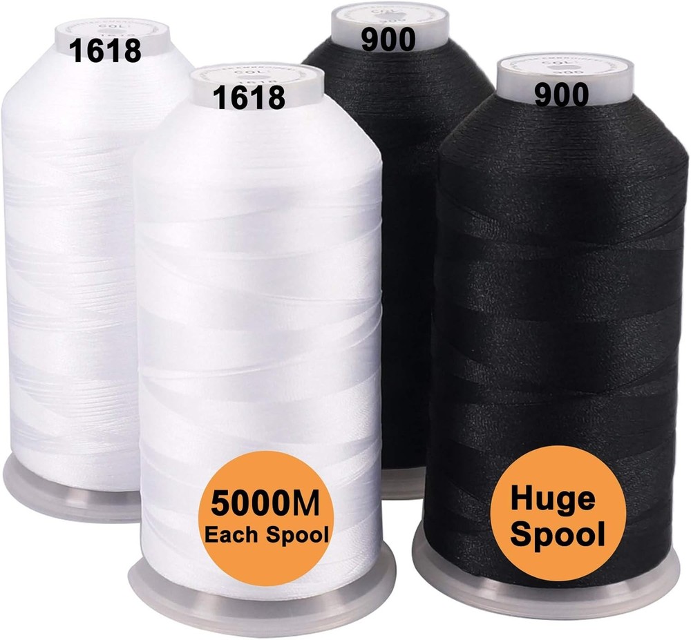 Huge 5000M Polyester Embroidery Machine Thread Spool - 40 Assorted Colors - 2