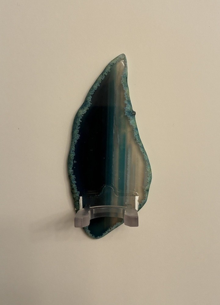 Blue Agate Night Light – Dusk-to Dawn Smart Sensor & Natural Geode Glow