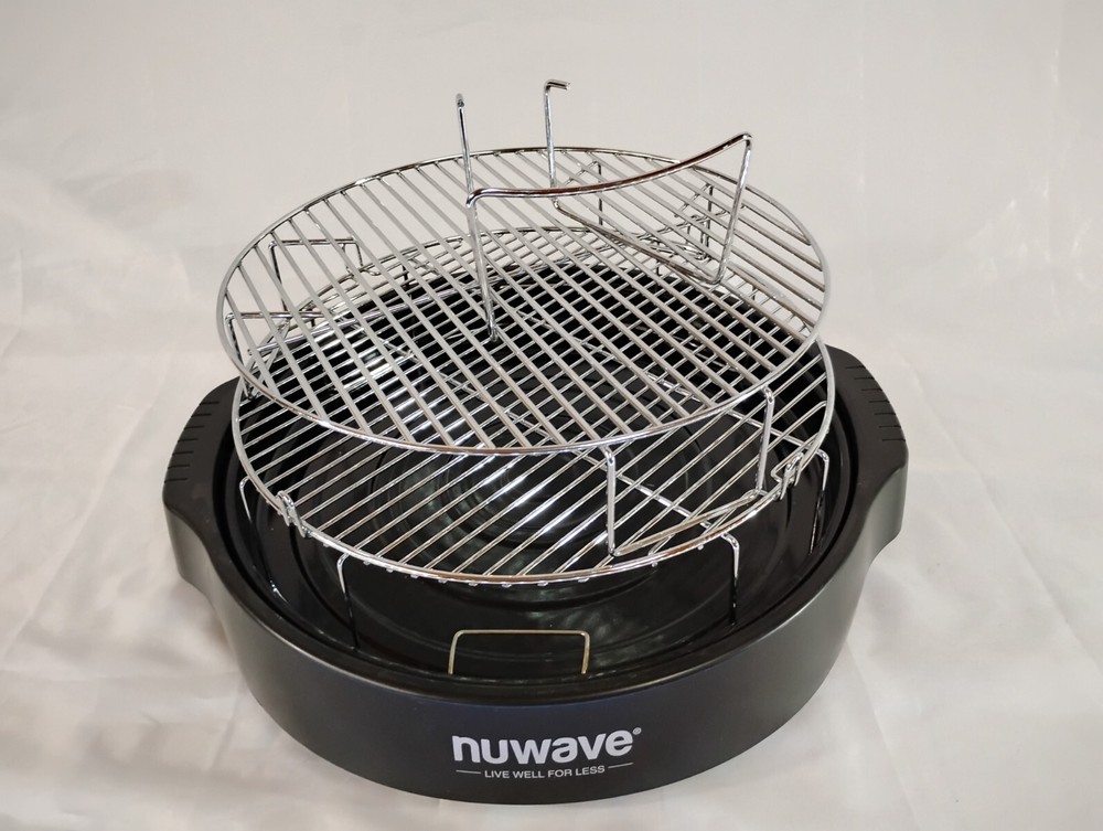 NUWAVE PRO PLUS Infrared Oven Replacement Part  Bottom Base Drip Tray Pan 2 Rack