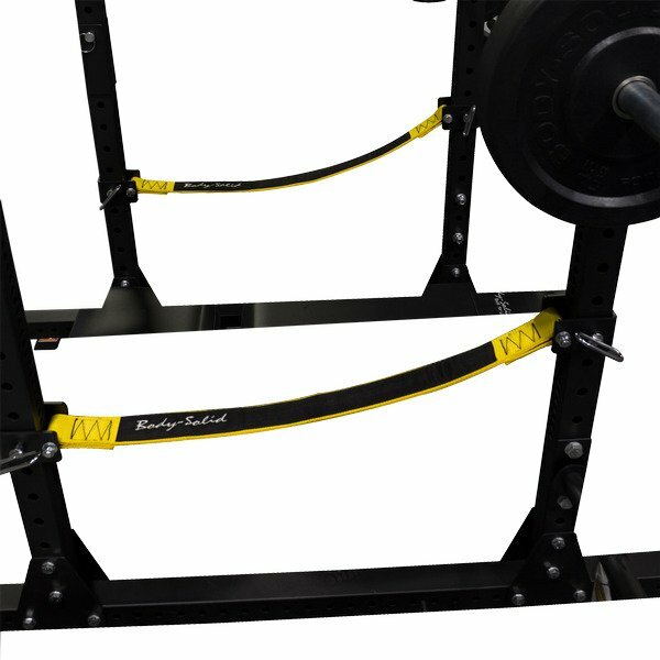 Body-Solid SPR1000SSDB Double Power Rack Package w/Power Rack Strap Safeties (Ne