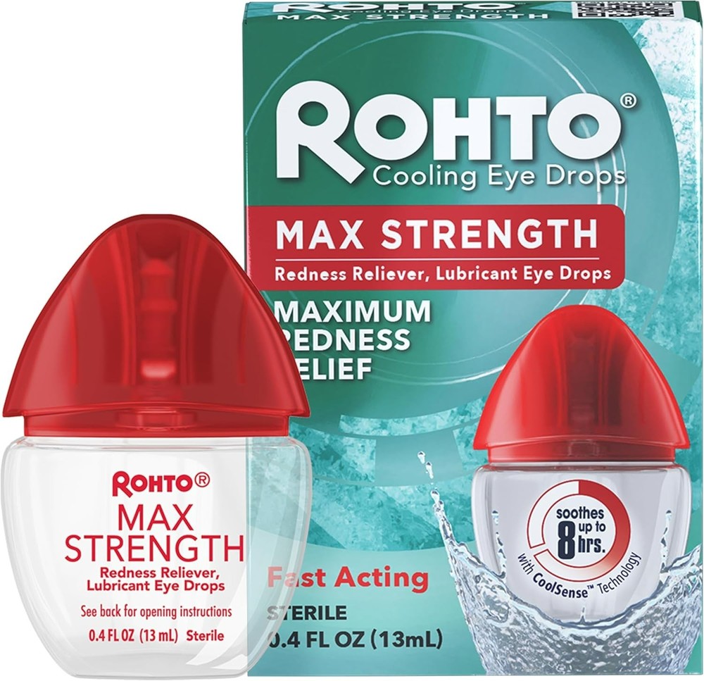 Max Strength Eye Drops with CoolSense Technology for Fast Redness Relief - 0....