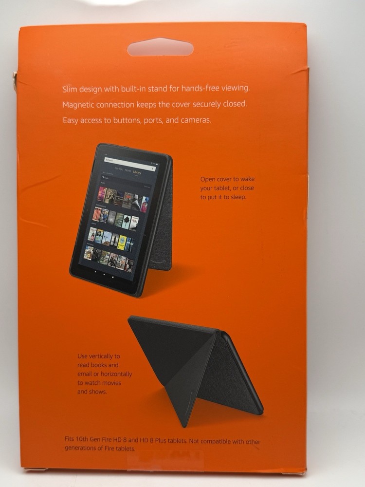 Amazon Fire HD 8 10th Generation Tablet Cover - Charcoal Black