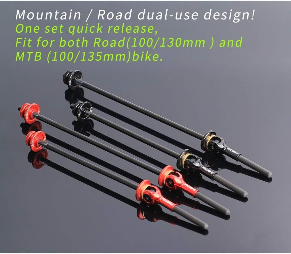 Ultralight Titanium Bicycle Quick Release Skewer Set