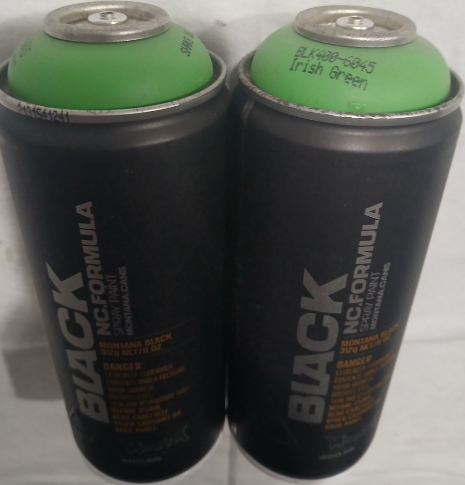 2 Montana Black Spray Cans