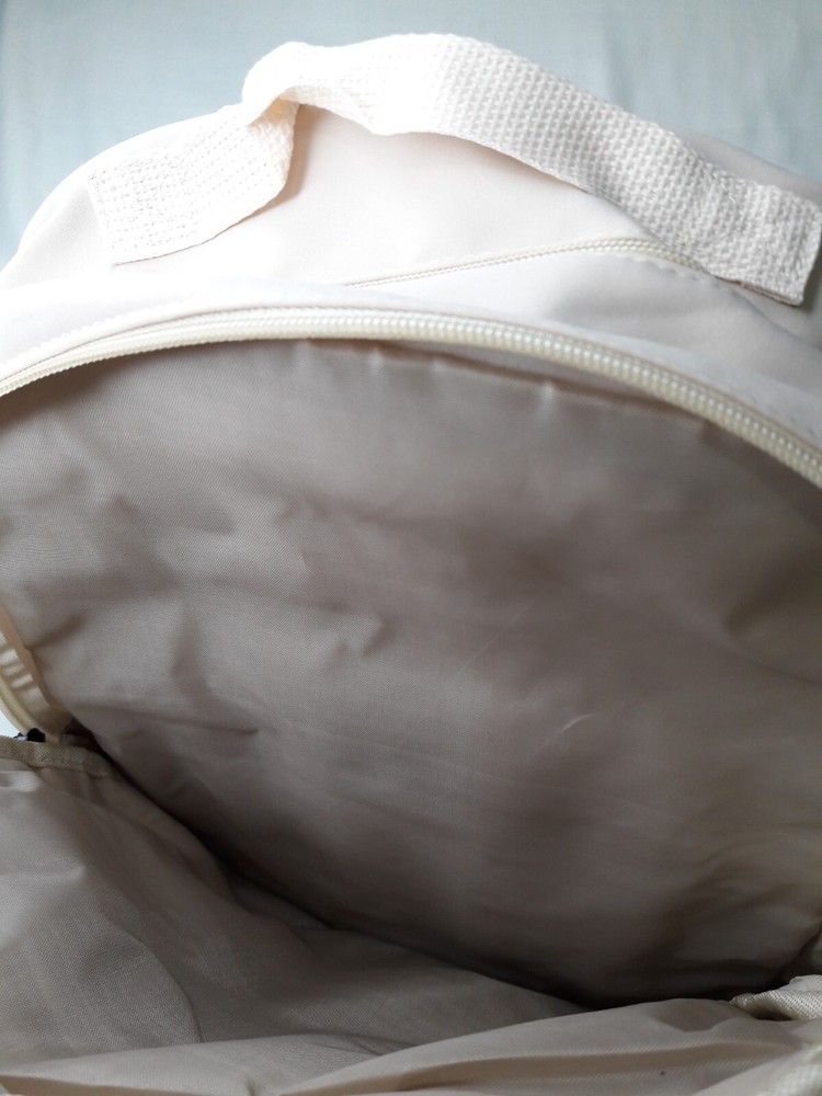 MRMI Lightweight Beige Multi Compartment Backpack w/Bear Keyring