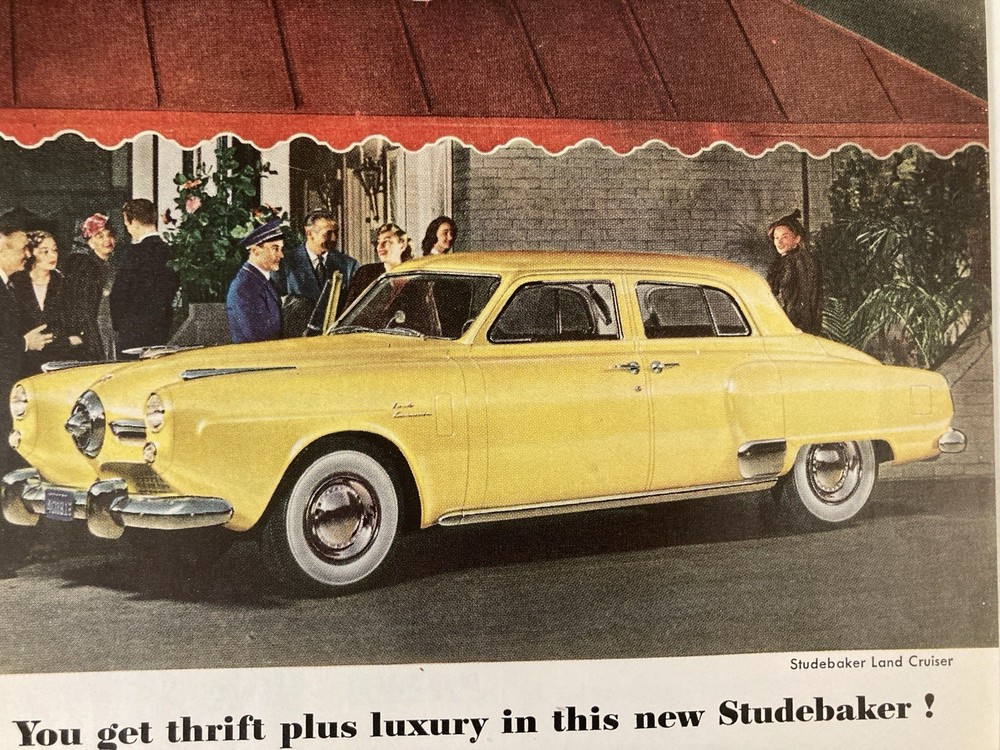 1950 Studebaker Print Ad Land Cruiser