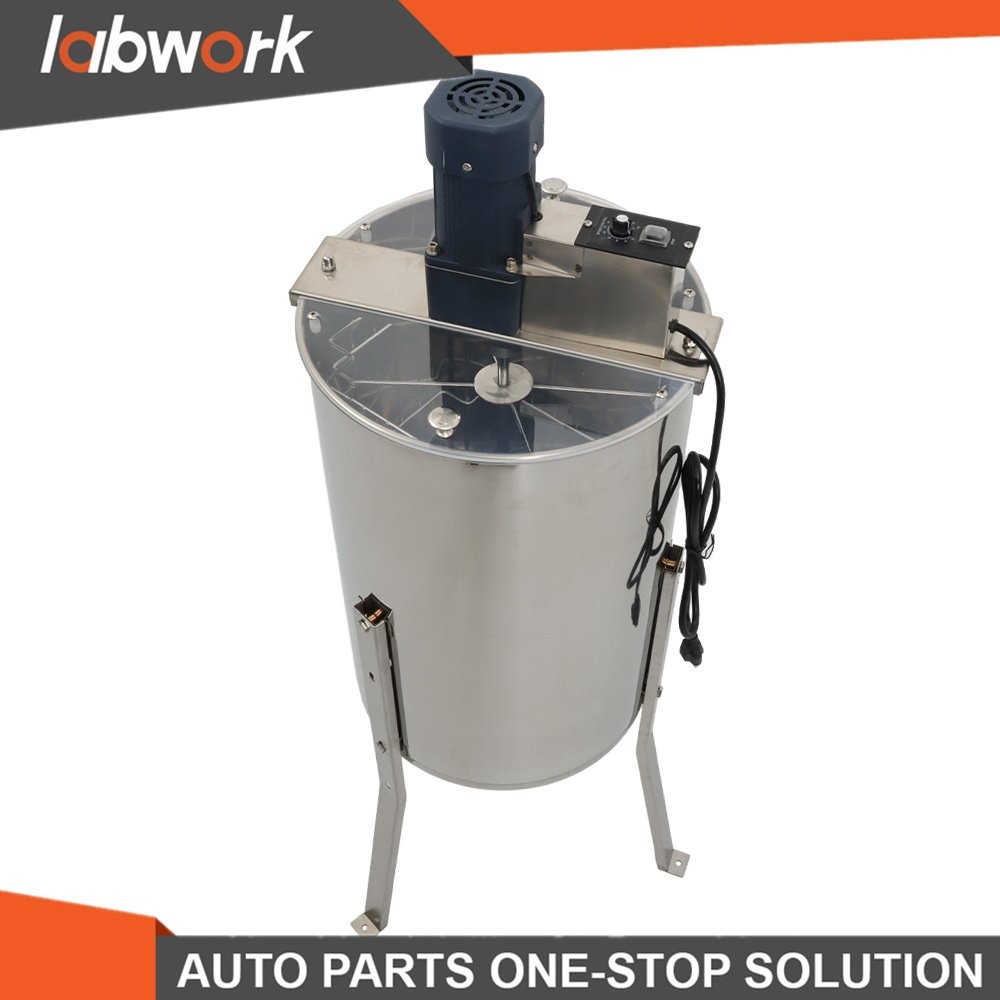 Labwork Electric Honey Extractor Stainless Steel 2/4 Frames Power Beekeeping US