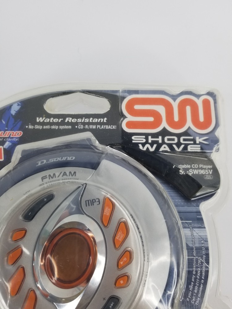 Panasonic SL-SW965 Shockwave Water-Resistant Portable CD Player – Silver