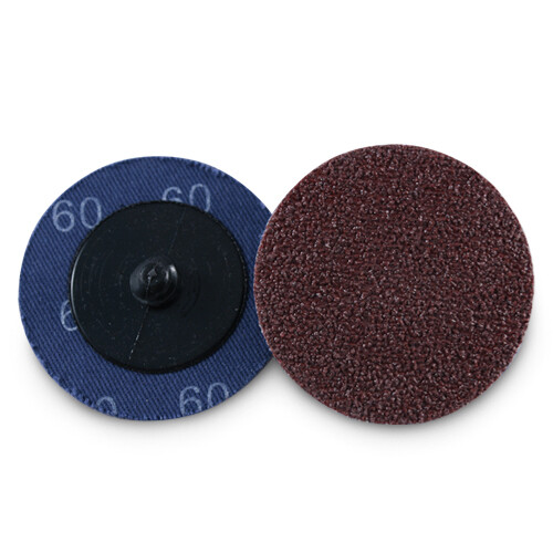 50 Pack - 2" 60 Grit A/O Quick Change Sanding Disc Black Hawk, Type R Roloc