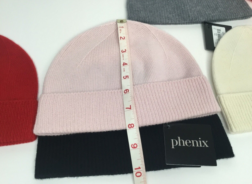 PHENIX Cashmere Knit Hat Black NWT $90