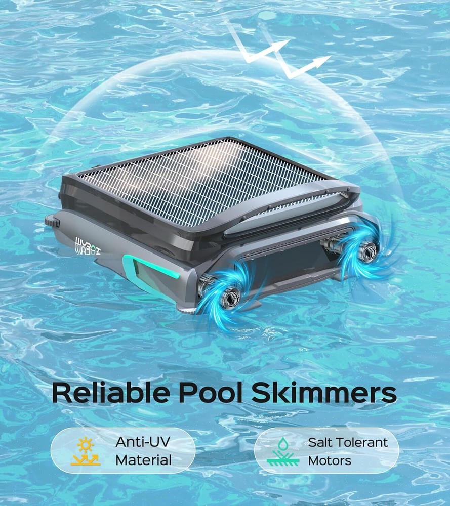 WYBOT F1 Automatic pool vacuum cleaner Solar Powered Robotic Pool Surface Robot