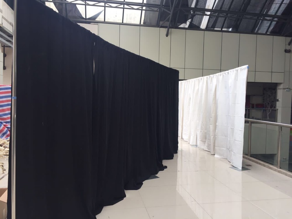 ADJUSTABLE QUICK BACKDROP KIT 8 FT TALL x 10 FT- 50 FT WIDE PIPE WITHOUT DRAPE