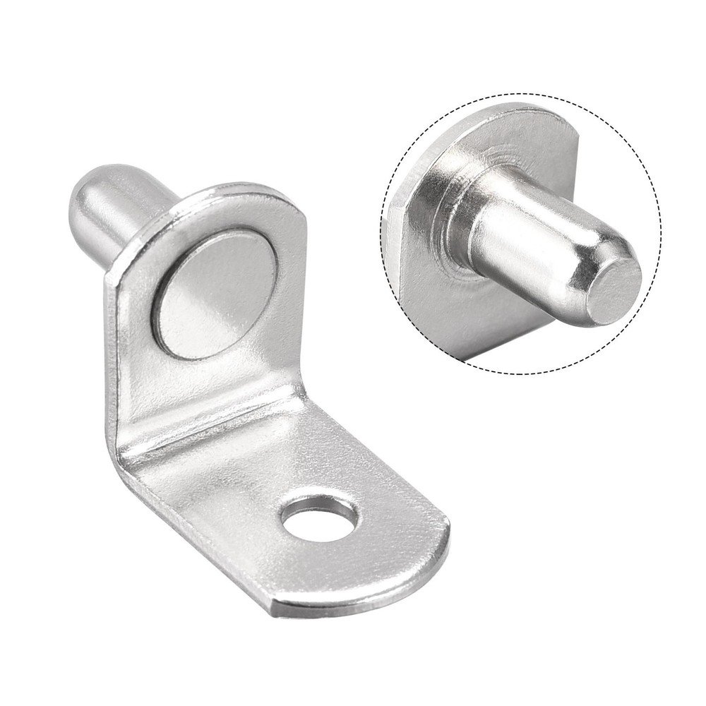 Peg support shelf, 5mm 6mm silver pin with hole, 60pcs