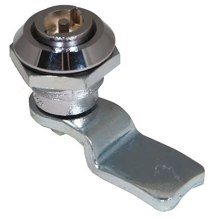 Cam Latch, Keyed, Polished Chrome, 4Rrf7