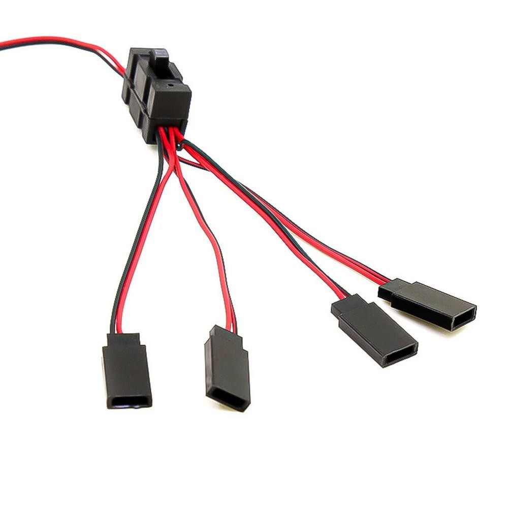 LED Light On/Off Controller Switch Y Wire Split Cable For TRX-4 SCX10 1/10 RC