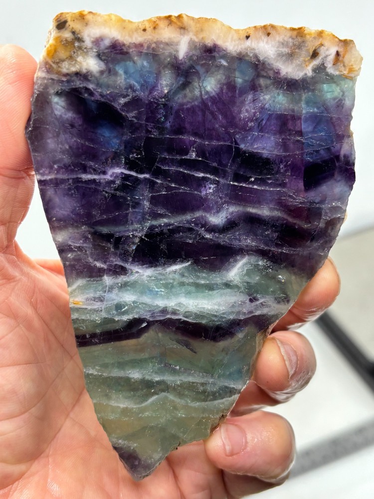 Fluorite slab Cabbing Lapidary Combo Ship Avail