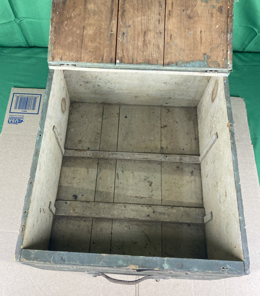 Wooden Canvas Munitions Crate