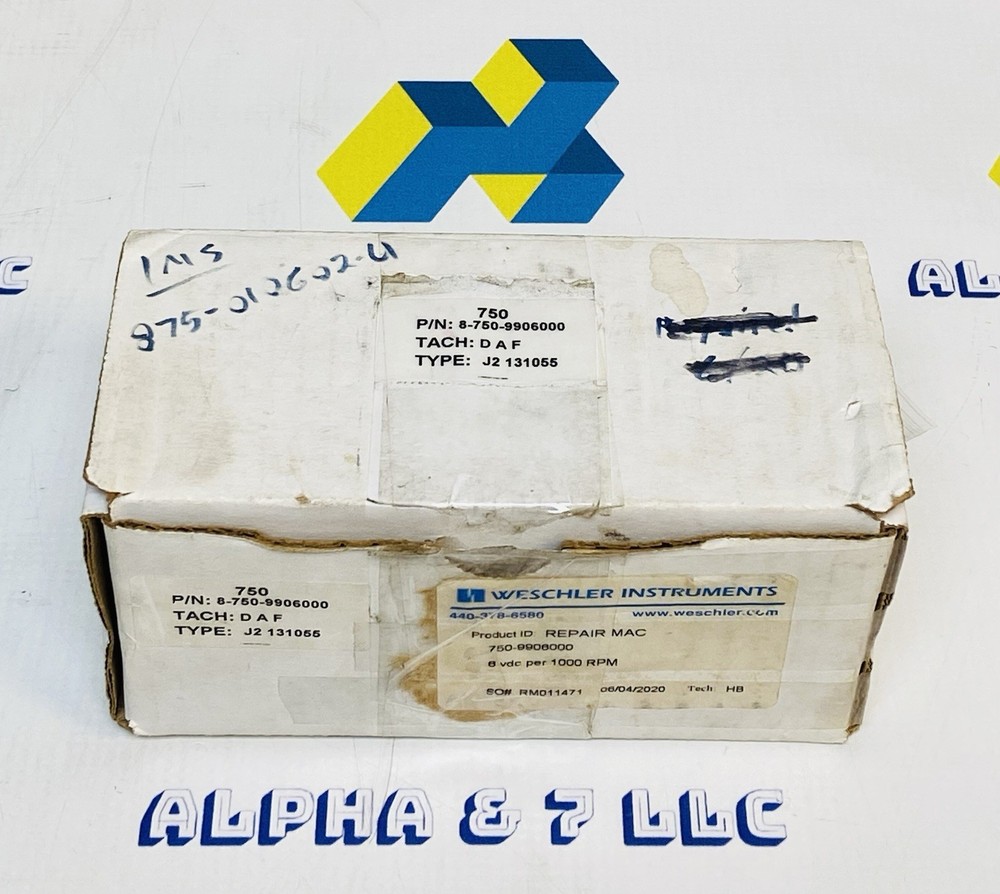 WESTCON 750 Type J2 – DC Tachometer Generator
