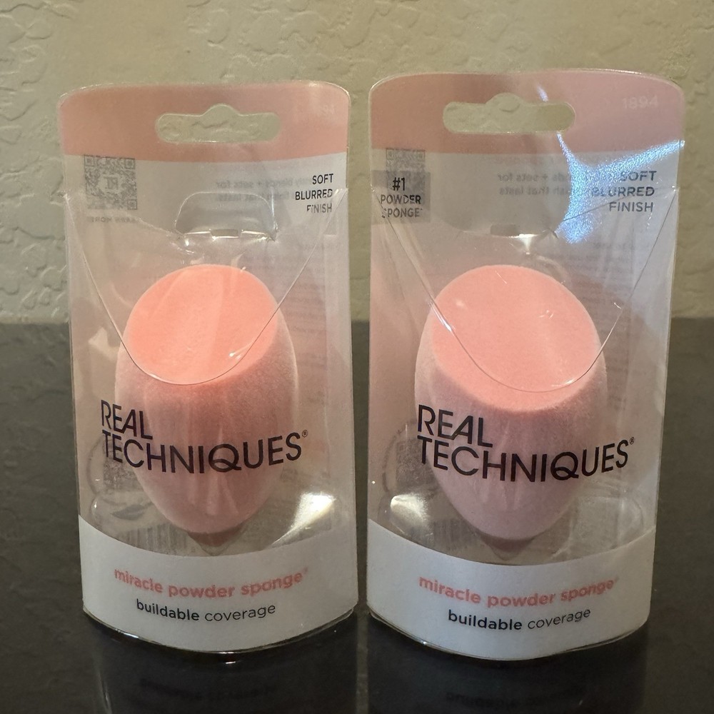 Real Techniques 7pc Makeup Sponge Lot - Miracle Powder Airblend Complexion NEW
