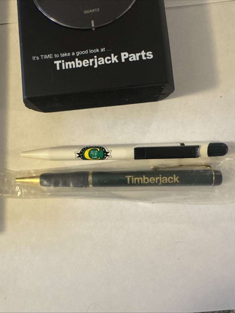 Timberjack Book ,Clock &2 Pens