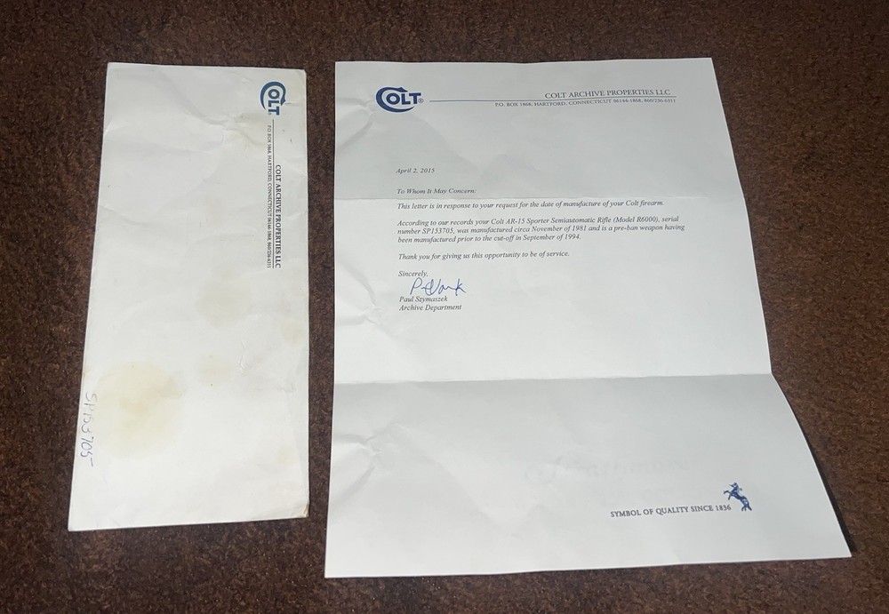 Colt Letter