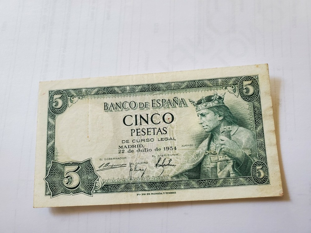 spain banknotes