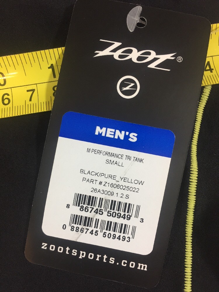Zoot Mens Performance Tri Top Small S (6109)