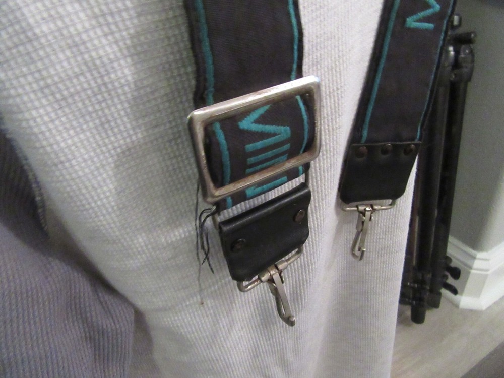 Good Used Minolta Camera Strap Looks Nice Some Stitching Has Pulled