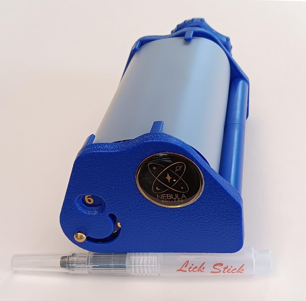 King Size Rolling Machine 110mm - Adjustable 6mm-11mm Dial, Blue, Easy Use