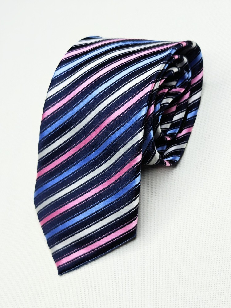 Paul & Shark Yatching Multicolor Diagonal Stripped Pattern Men's Necktie