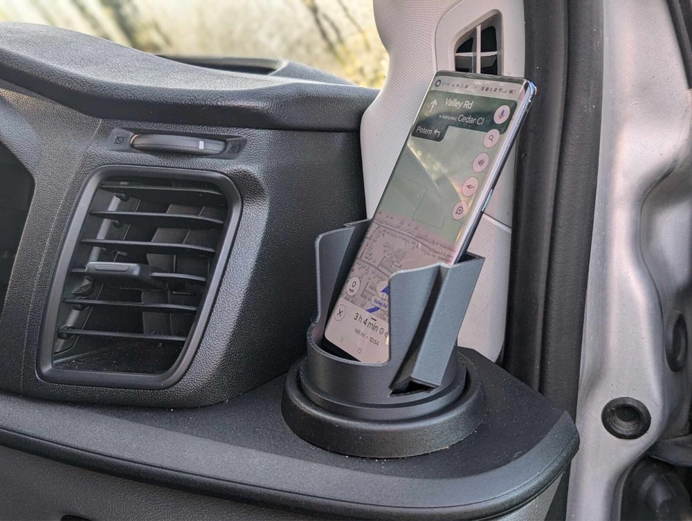 Phone / Cup Holder for Ford Transit Custom 2013 onwards
