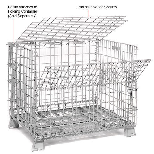 Lid ONLY - 32 X 40 Folding Wire Container Accessory Lid-Hinged