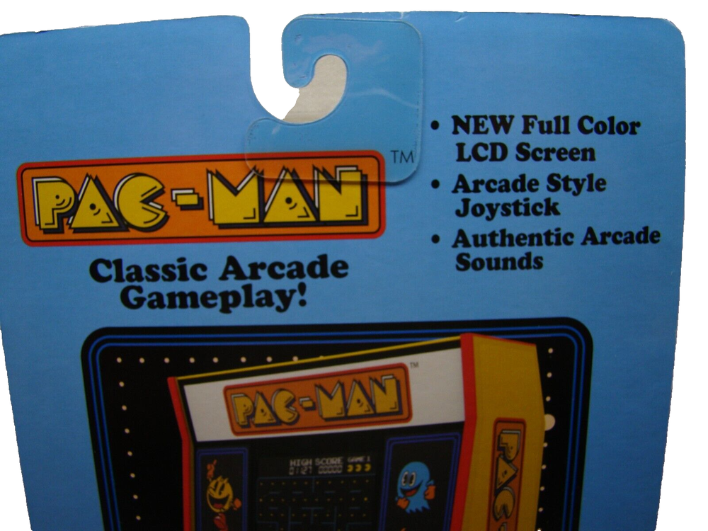 Pac-Man Basic Fun Mini Classic Arcade Retro Color LCD Handheld Video Game New