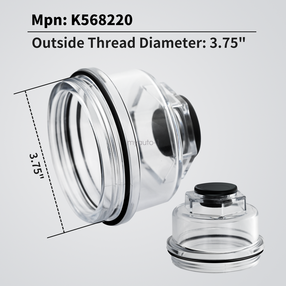 2 pieces K568220 3-3/4" Oil Cap Fits AL-KO/Hayes 10K- 16K Trailer Axles