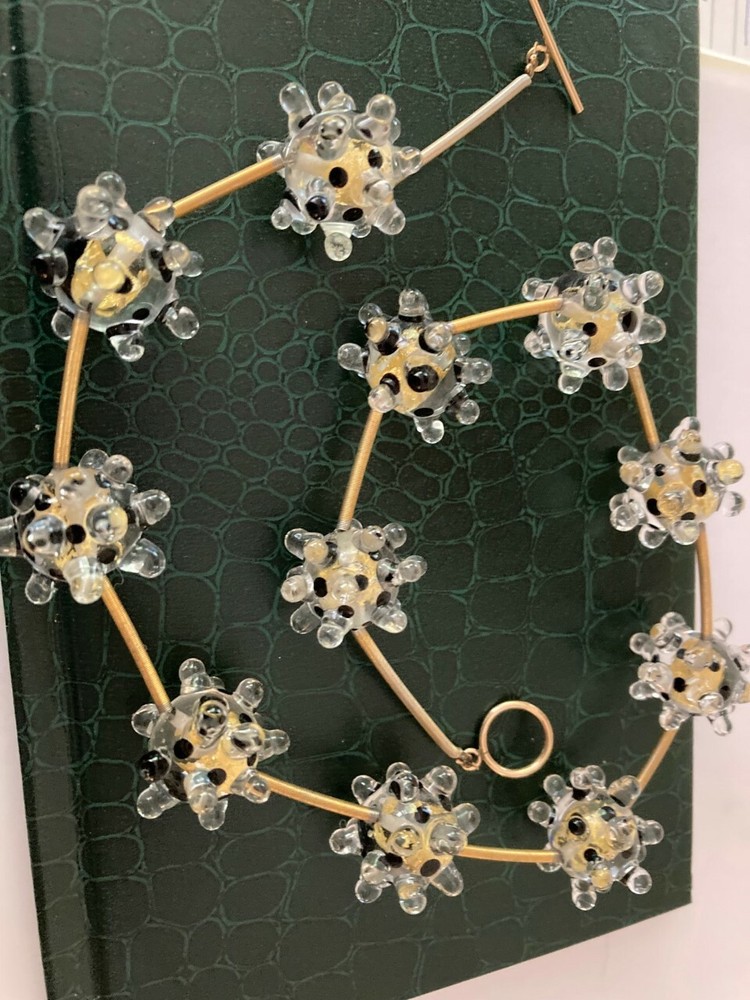 Handmade glass necklace