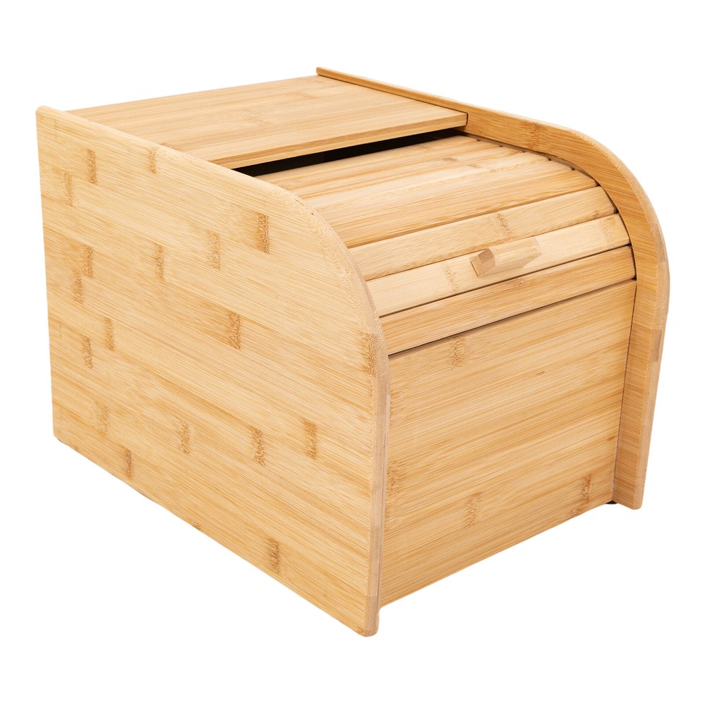 Bamboo Rice Storage Container Wood Color Rice Storage Container with Lid