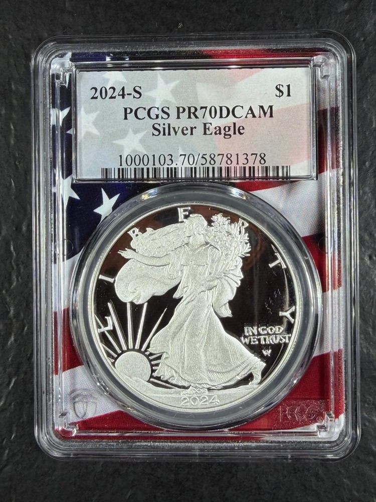 2024-S 1 oz American Silver Eagle PCGS PR-70 DCAM