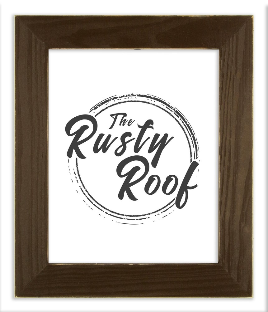 Distressed Everly - Vintage Espresso Picture Frame - Solid Wood