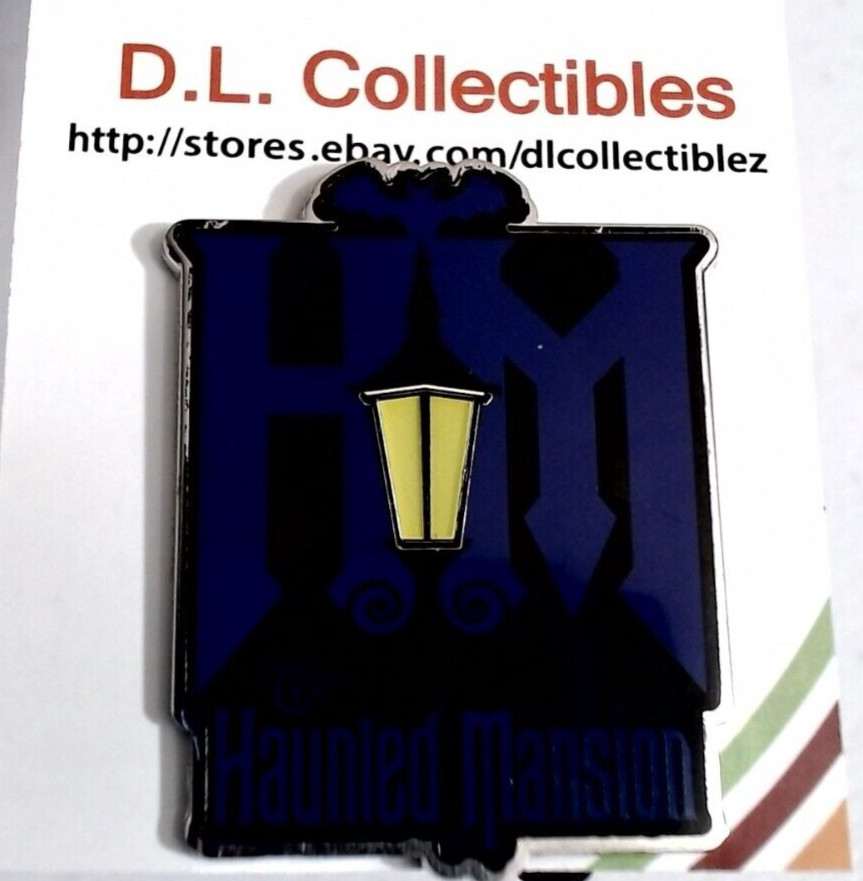 Disney Haunted Mansion Logo GITD Lantern Pin