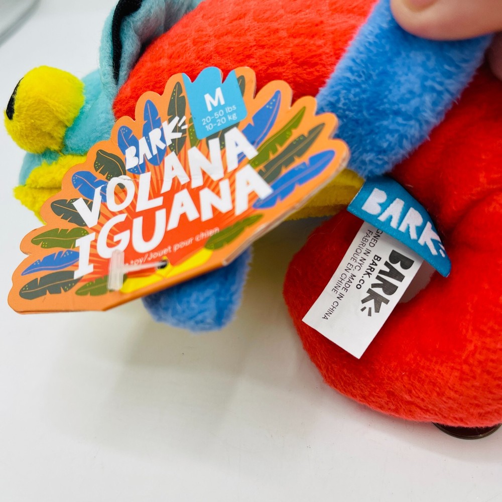 Bark Box Dog Toy Volana Iguana Madagascar Unleashed Medium