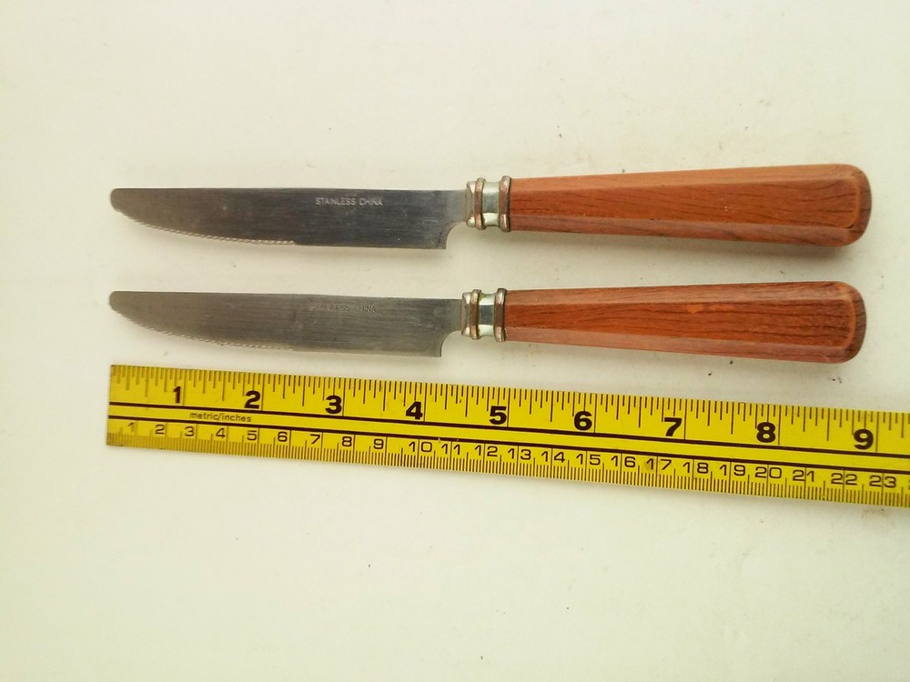2 Pieces Stainless Steak Knives 9-Inch Long