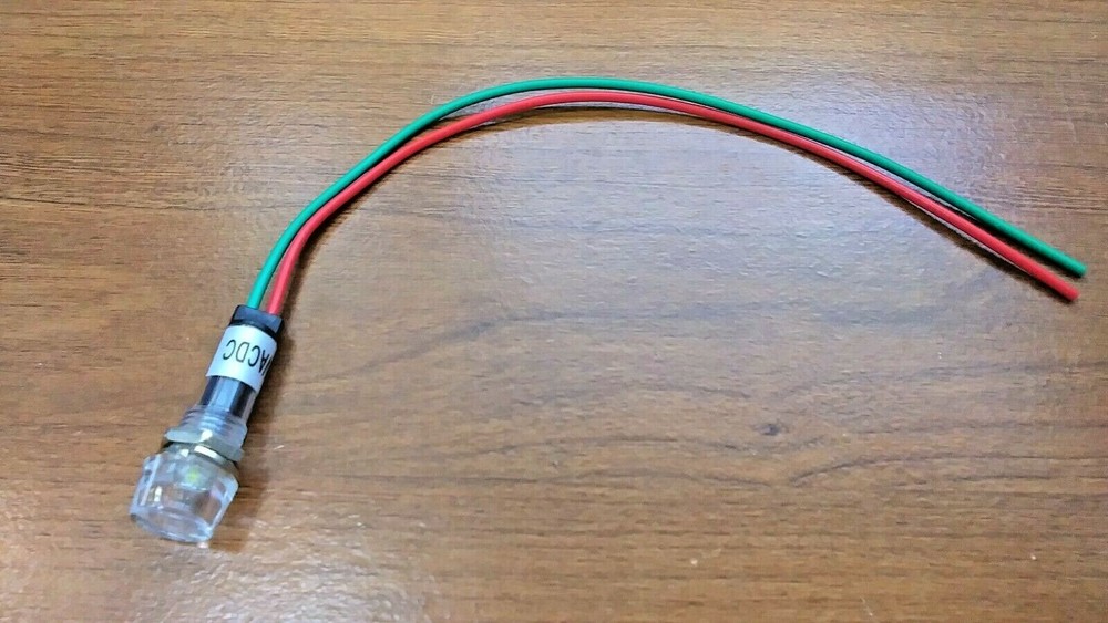 BBT 12 volt AC/DC White LED Hi-Profile Indicator Light