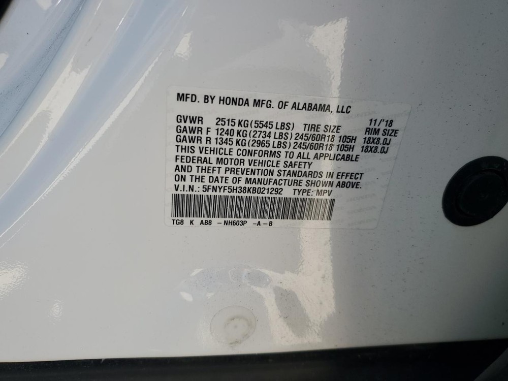 Used Headrest fits: 2019 Honda Pilot Grade A