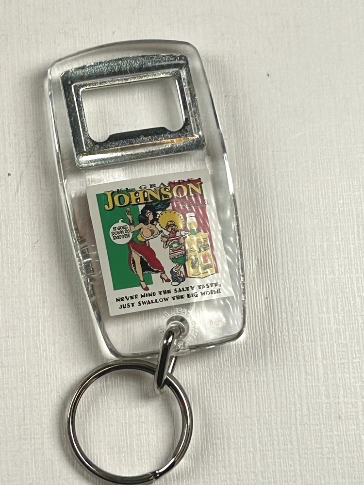 Johnson Tequila Keychain + Bottle Opener